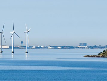 Adobe Stock Offshore wind turbines on the coast of Copenhagen