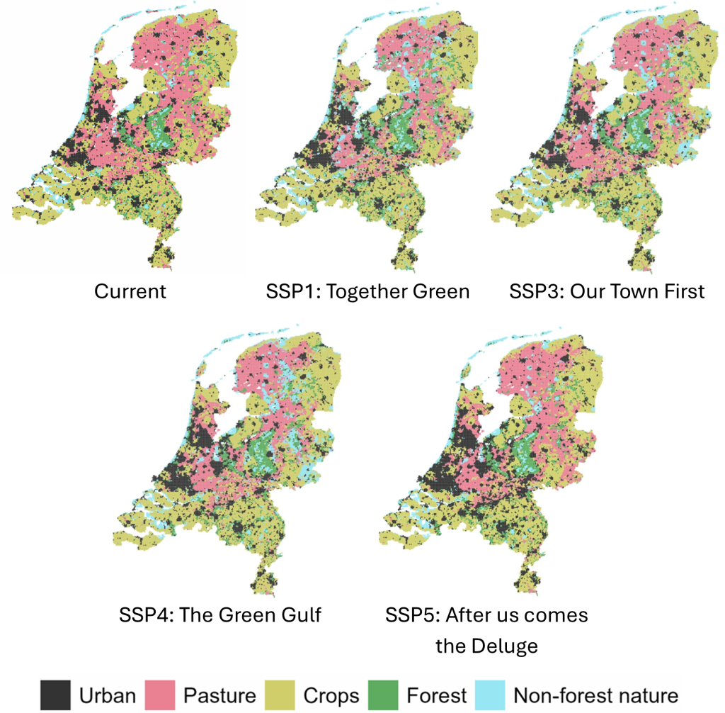 Landgebruik kaarten gezondheid