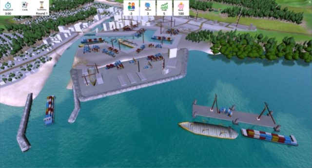 Screenshot of Port of the Future Serious Game