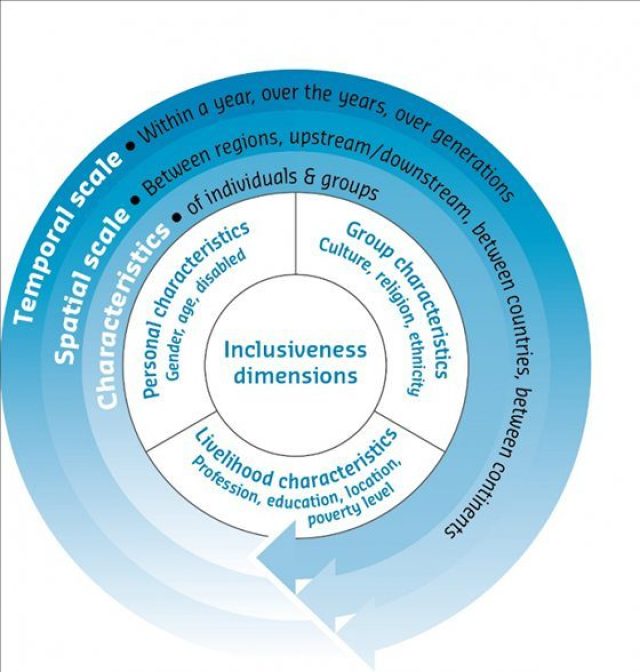 Figure 2: Different dimensions of social inclusion (Deltares et al., 2019)