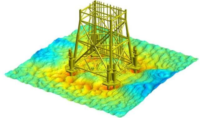 3D-measurement of scour simulation in physical model tests