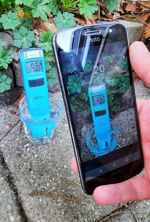 EC meter en Aquality App, zout meten